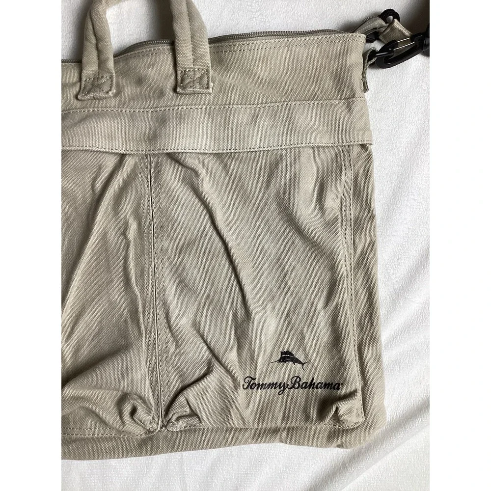 Tommy Bahama fabric( Canvas Cotton) adjustable messenger Men's bag